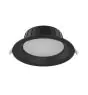 Noxion Downlight LED Hera Medio Incasso Nero 15W 1500lm 80D - 827-830-840 CCT | 176mm - Ritaglio 150mm